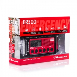 Midland ER300 - awaryjne radio z dynamo LED POWERBANK SOS USB AM/FM Nowa Dostawa Marzec 2024
